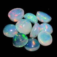 Natural Ethiopian opal 5mm round cabochon